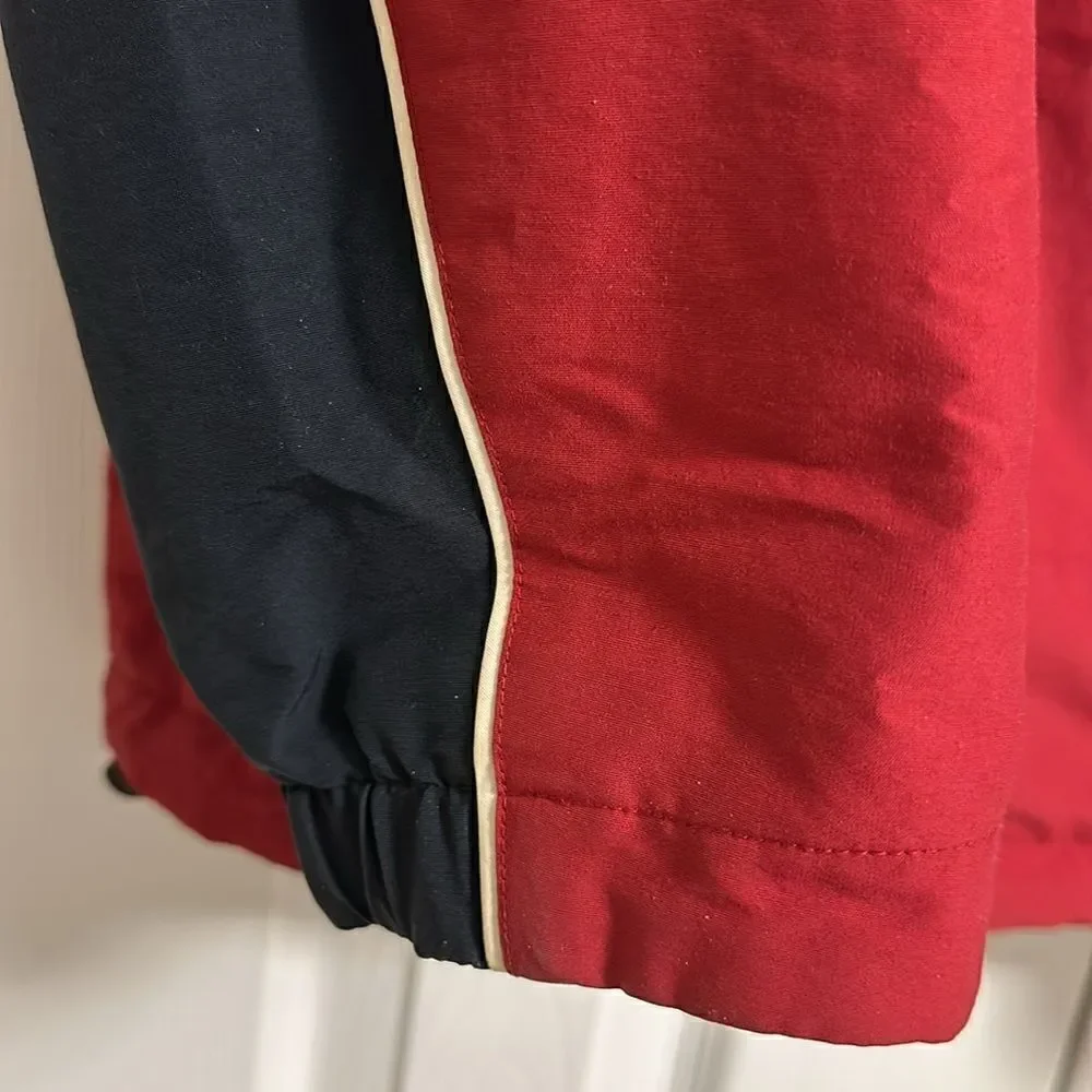 Nautica Men’s Fleece Lined Red & Black Jacket Size Large